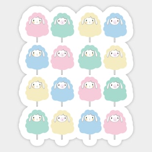 Sheep Illustration Pattern Sticker